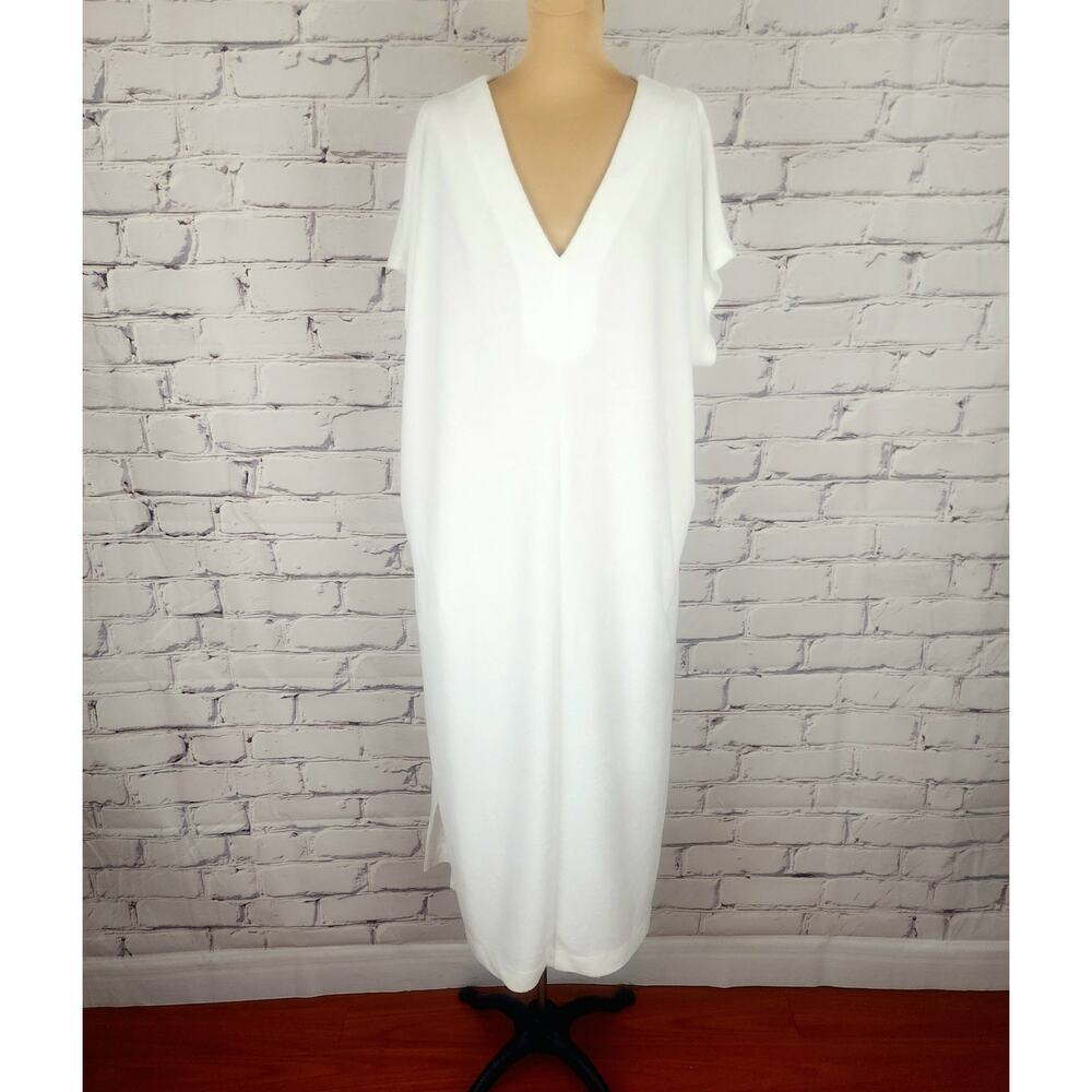 Barefoot Dreams Beach Cozy Terry Caftan Womens M Cover up Summer pool cruise - Picture 3 of 10